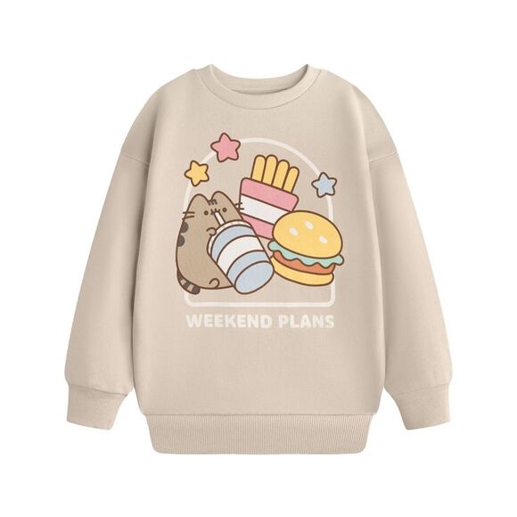 Pusheen Other - Pusheen Girls Weekend Plans Sweatshirt / Beige